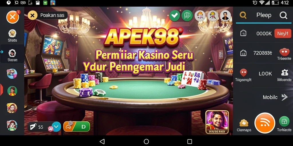 Tampilan gameplay APEK88 dengan suasana Kasino yang menegangkan.