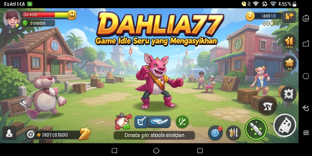 Tampilan gameplay <strong>DAHLIA77</strong> yang menawan dengan fitur Idle yang mengasyikkan.