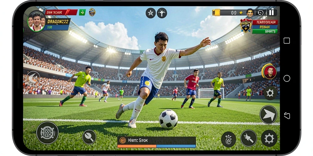 Gambaran gameplay seru dari DRAGON222 yang menampilkan pertandingan olahraga.