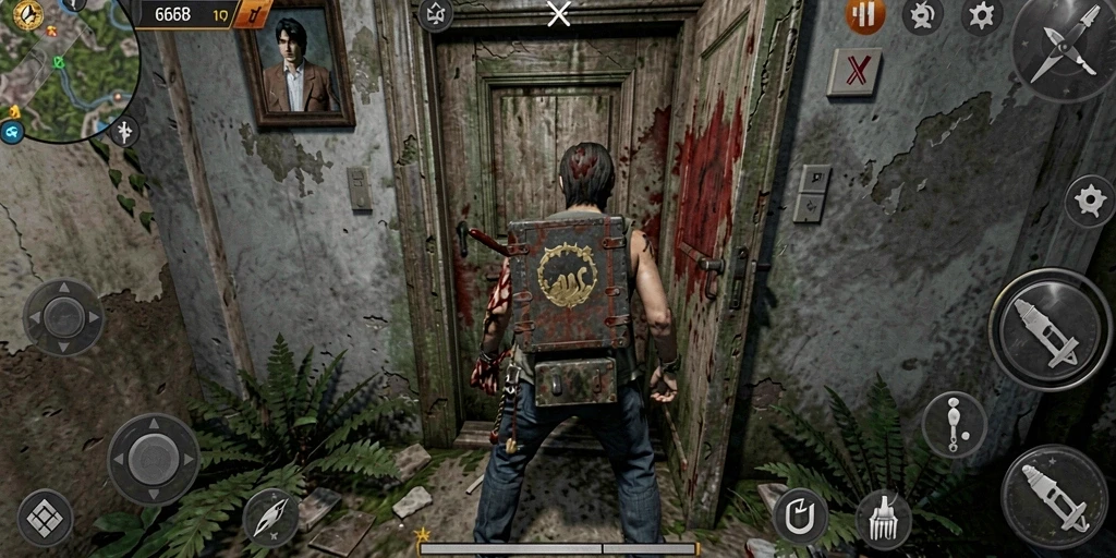 Tangkapan layar G668 menampilkan suasana mencekam dan gameplay yang intens.