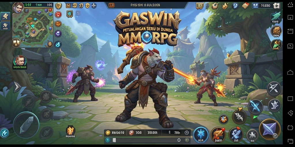 GASWIN: Menampilkan aksi seru dan grafis memukau dalam gameplay MMORPG.