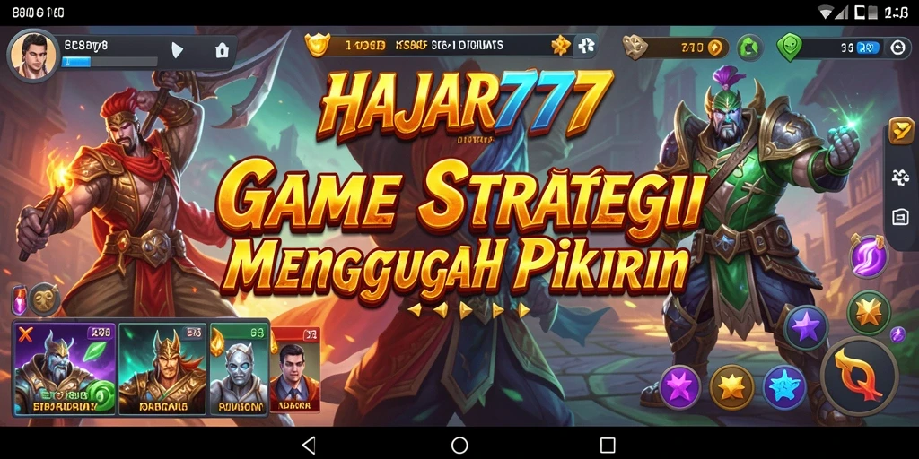 Tampilan gameplay HAJAR777 yang penuh strategi dan tantangan.