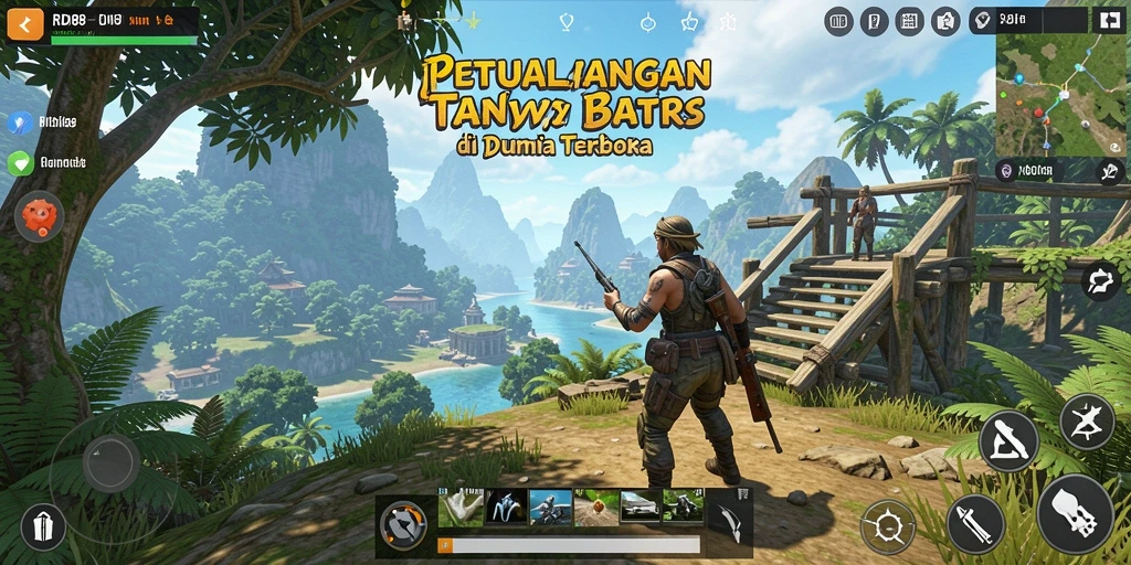 Screenshot gameplay RDI88 menampilkan eksplorasi dunia terbuka yang menakjubkan.