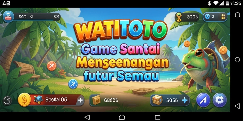 Tampilan gameplay seru dan penuh warna WATITOTO.
